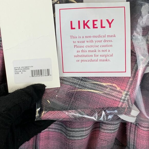 NWT Likely  Minidress with Mask - Picture 8 of 10